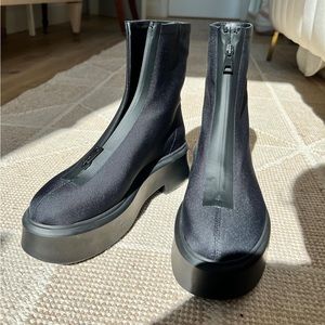 The Row Canvas Platform Ankle Boots NEW WITH BOX!